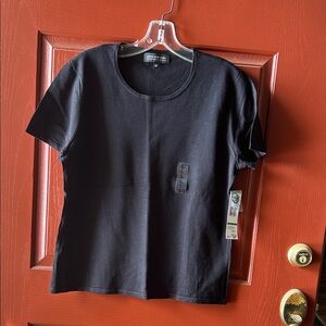 NWT: Jones New York Black Short Sleeved Top